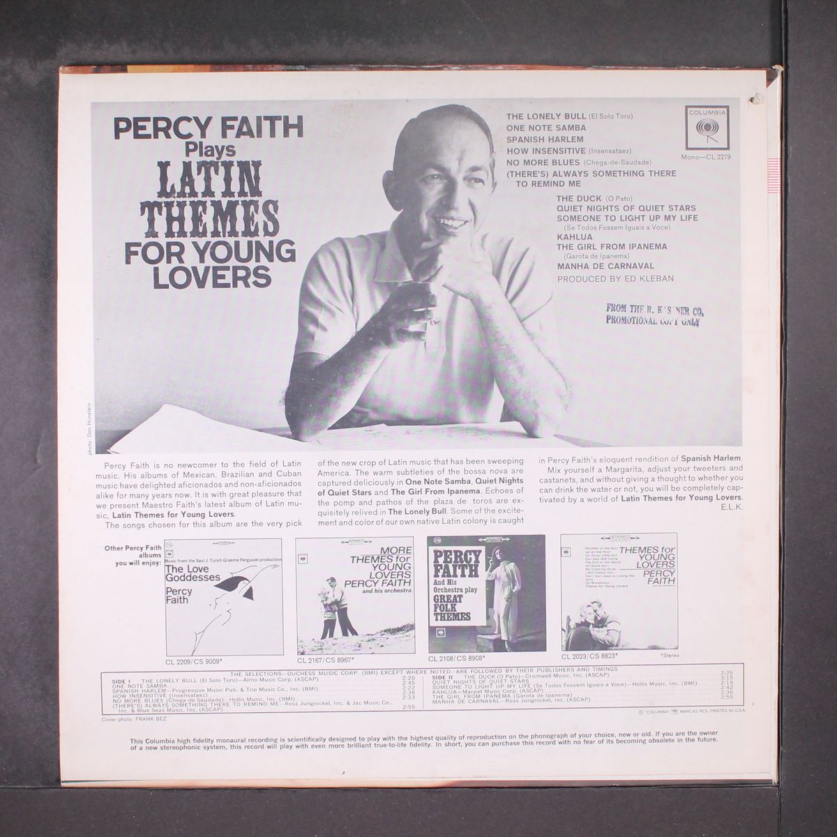 latin themes for young lovers by PERCY FAITH