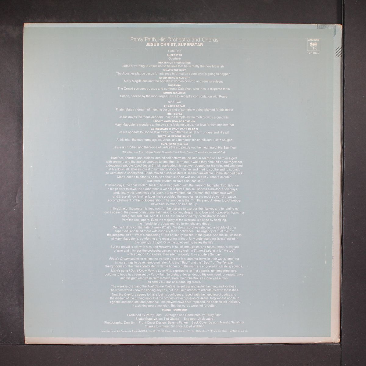 jesus christ super star by PERCY FAITH