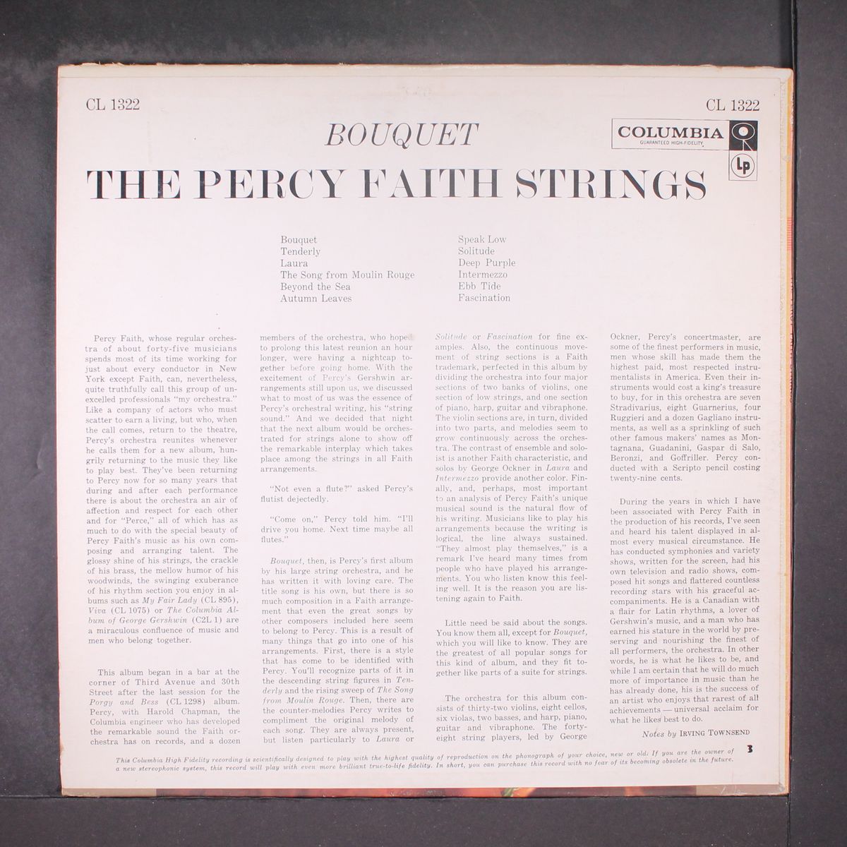 bouquet by PERCY FAITH
