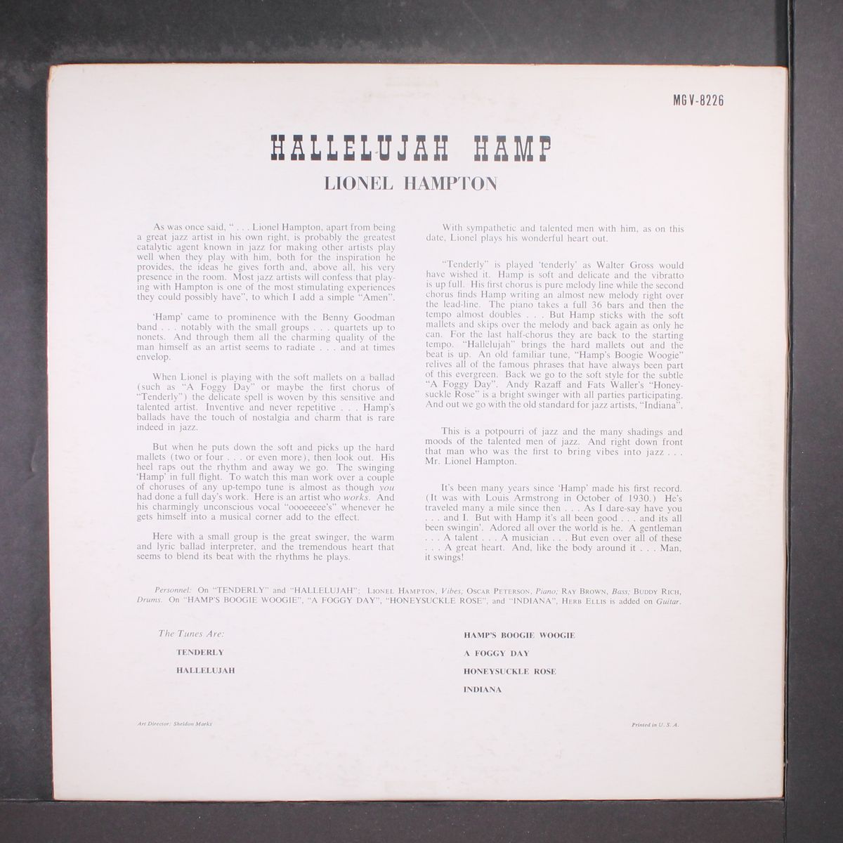 hallelujah by LIONEL HAMPTON