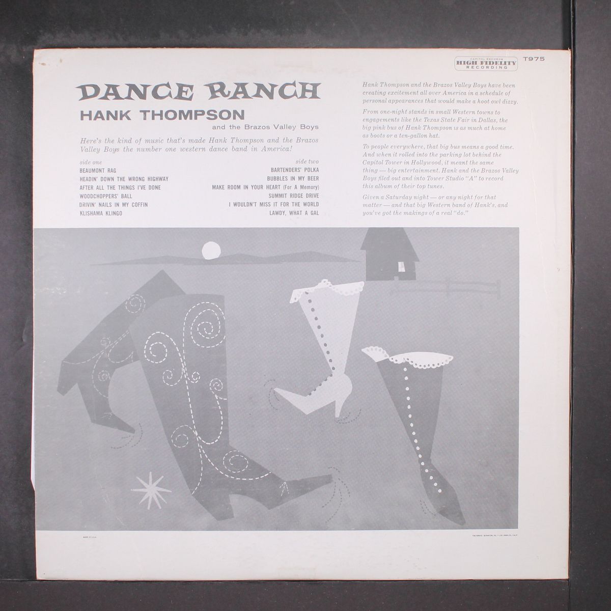 dance ranch by HANK THOMPSON