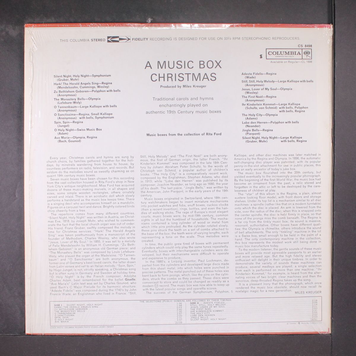 a music box christmas by RITA FORD'S MUSIC BOXES