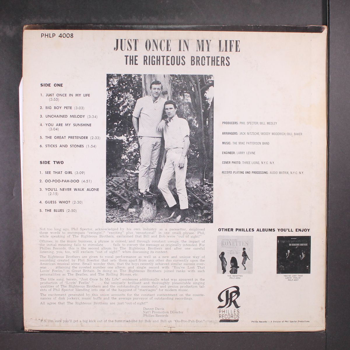 just once in my life by RIGHTEOUS BROTHERS