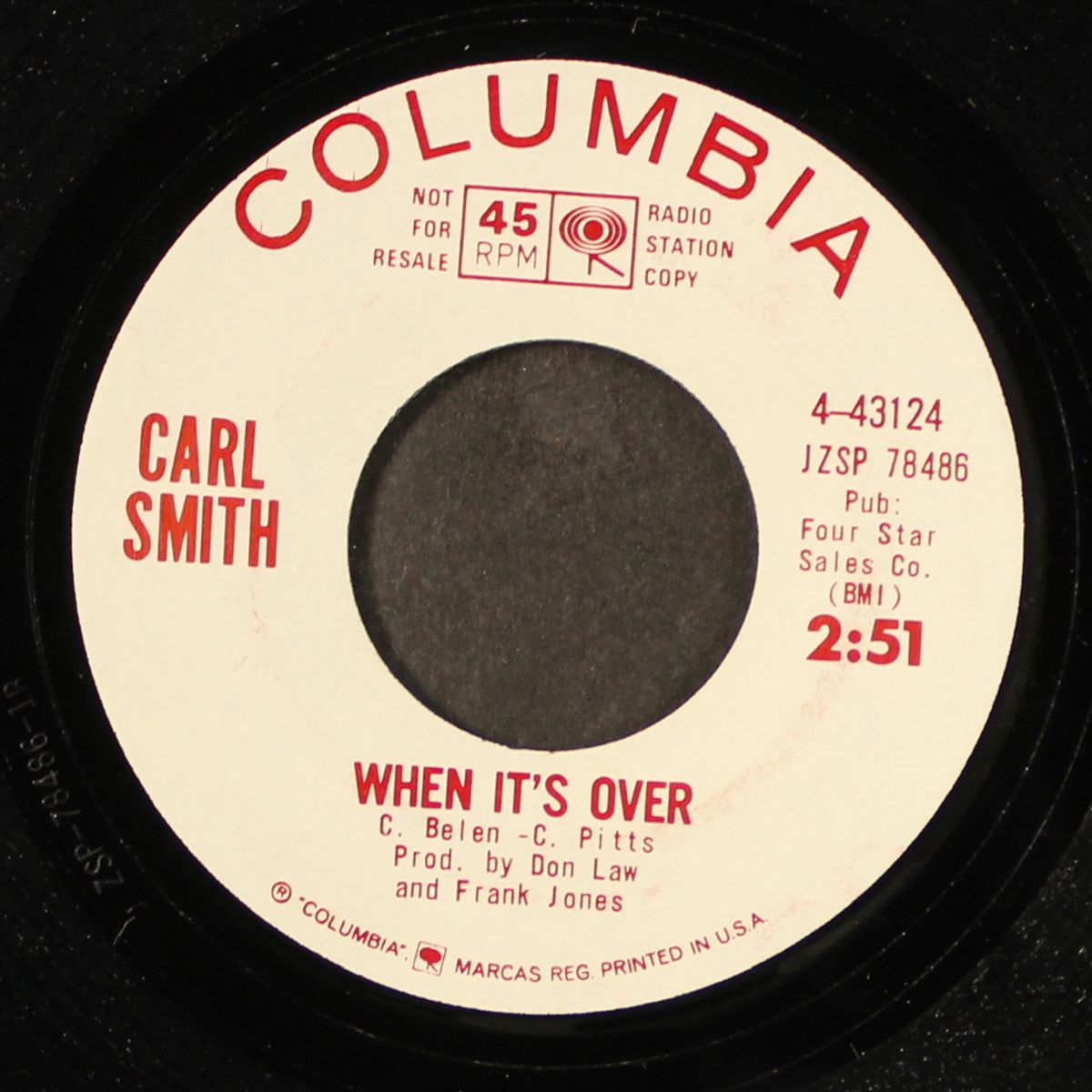 lonely girl / when it's over by CARL SMITH