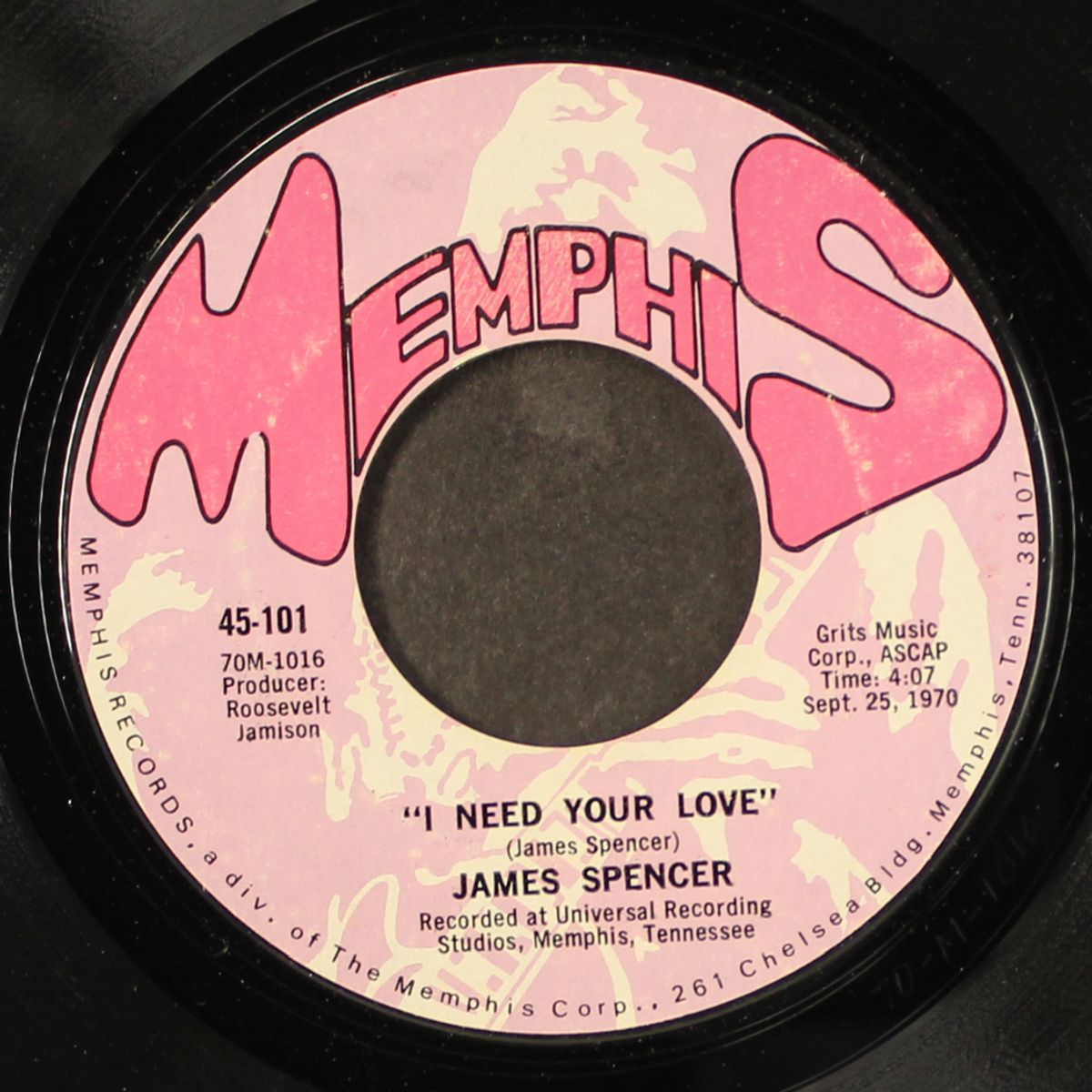 take this woman off the corner / i need your love by JAMES SPENCER