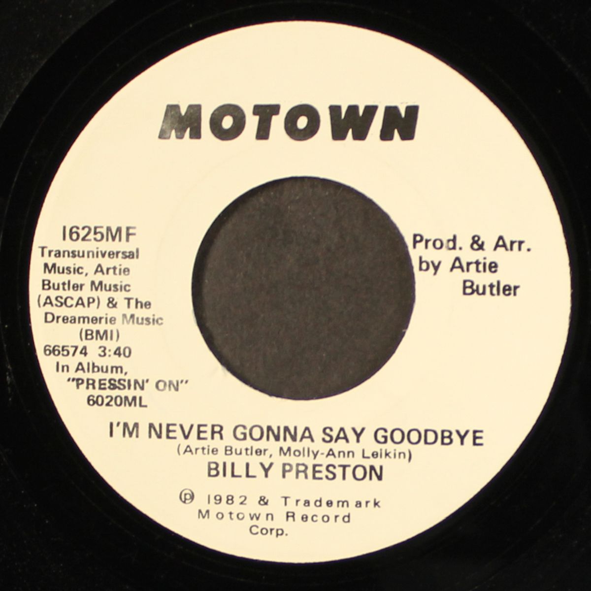 i'm never gonna say goodbye by BILLY PRESTON