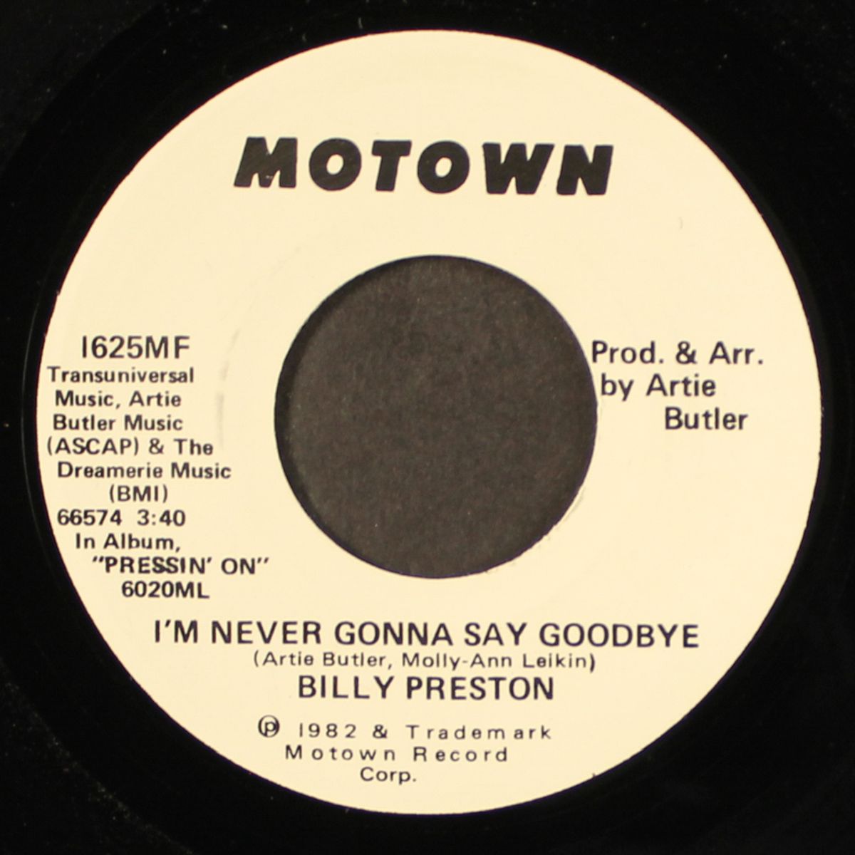 i'm never gonna say goodbye by BILLY PRESTON
