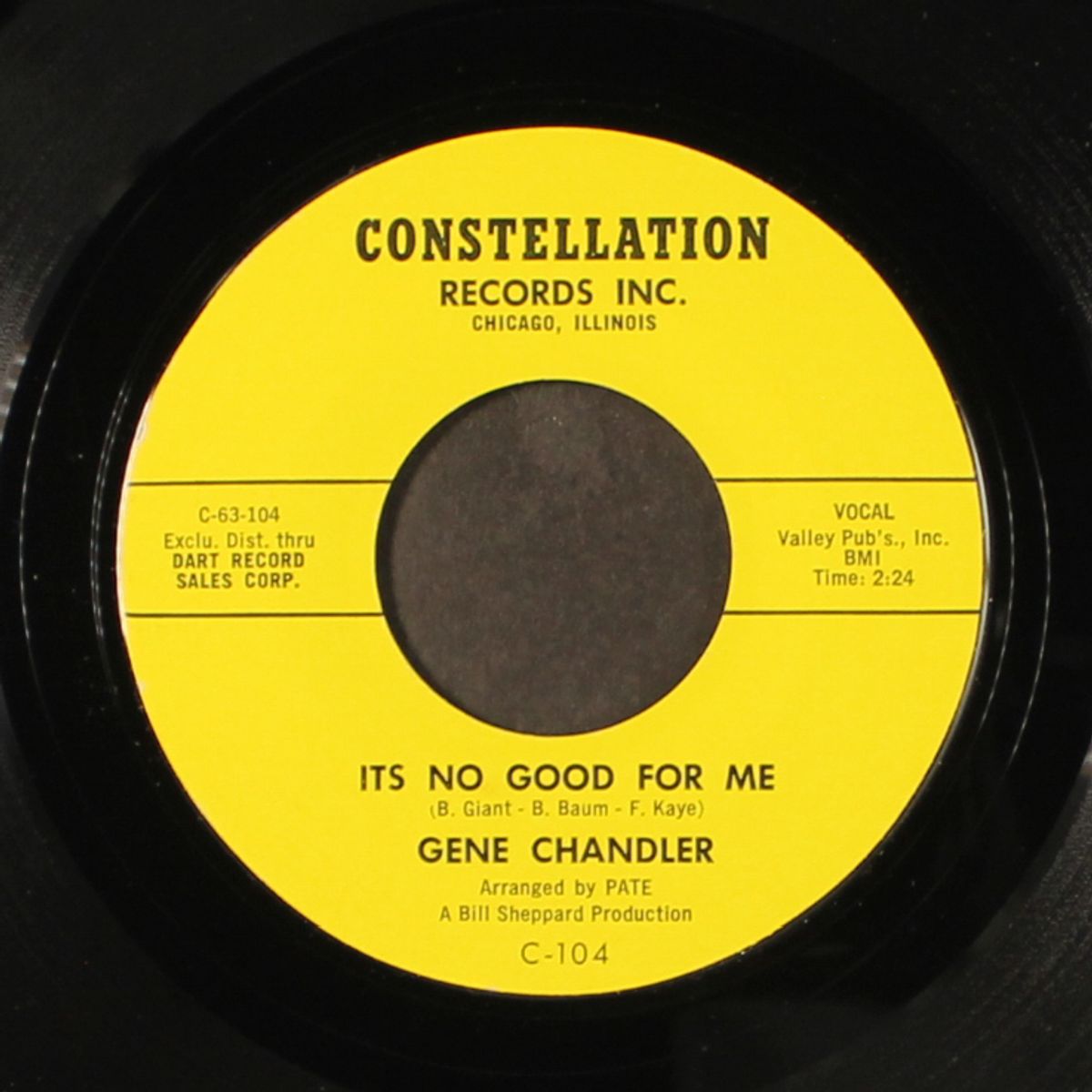 it's no good for me / from day to day by GENE CHANDLER
