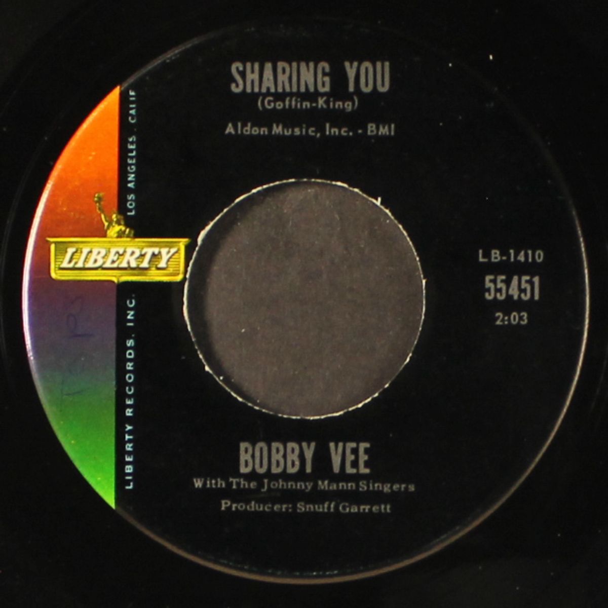 sharing you / in my baby's eyes by BOBBY VEE