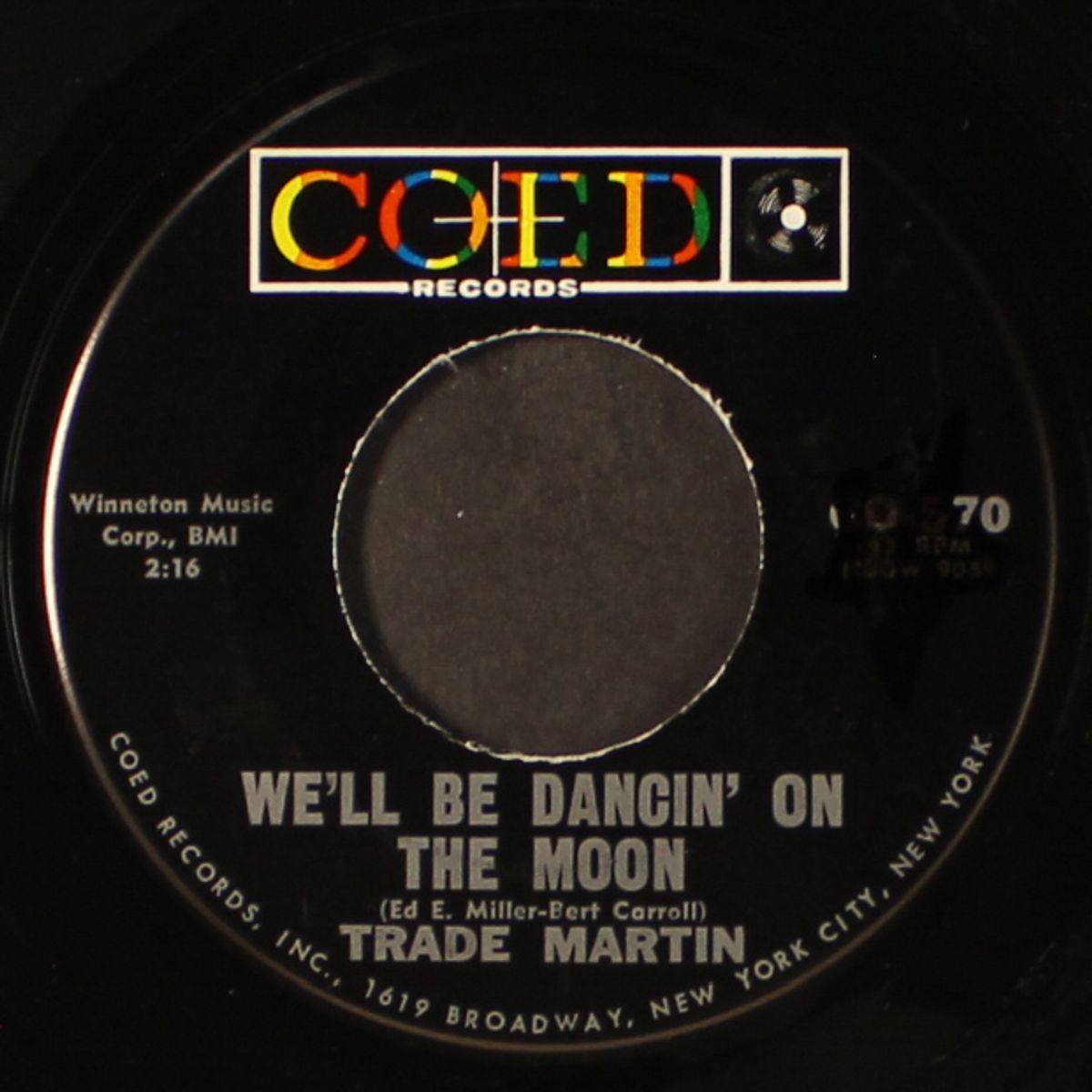 that stranger used to be my girl / we'll be dancin' on the moon by TRADE MARTIN