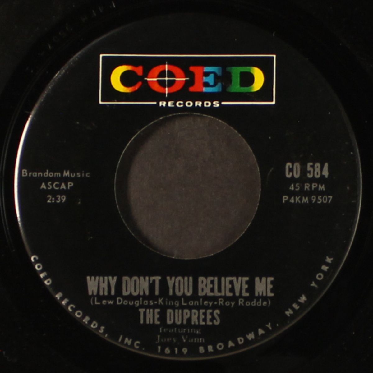 why don't you believe me / my dearest one by DUPREES