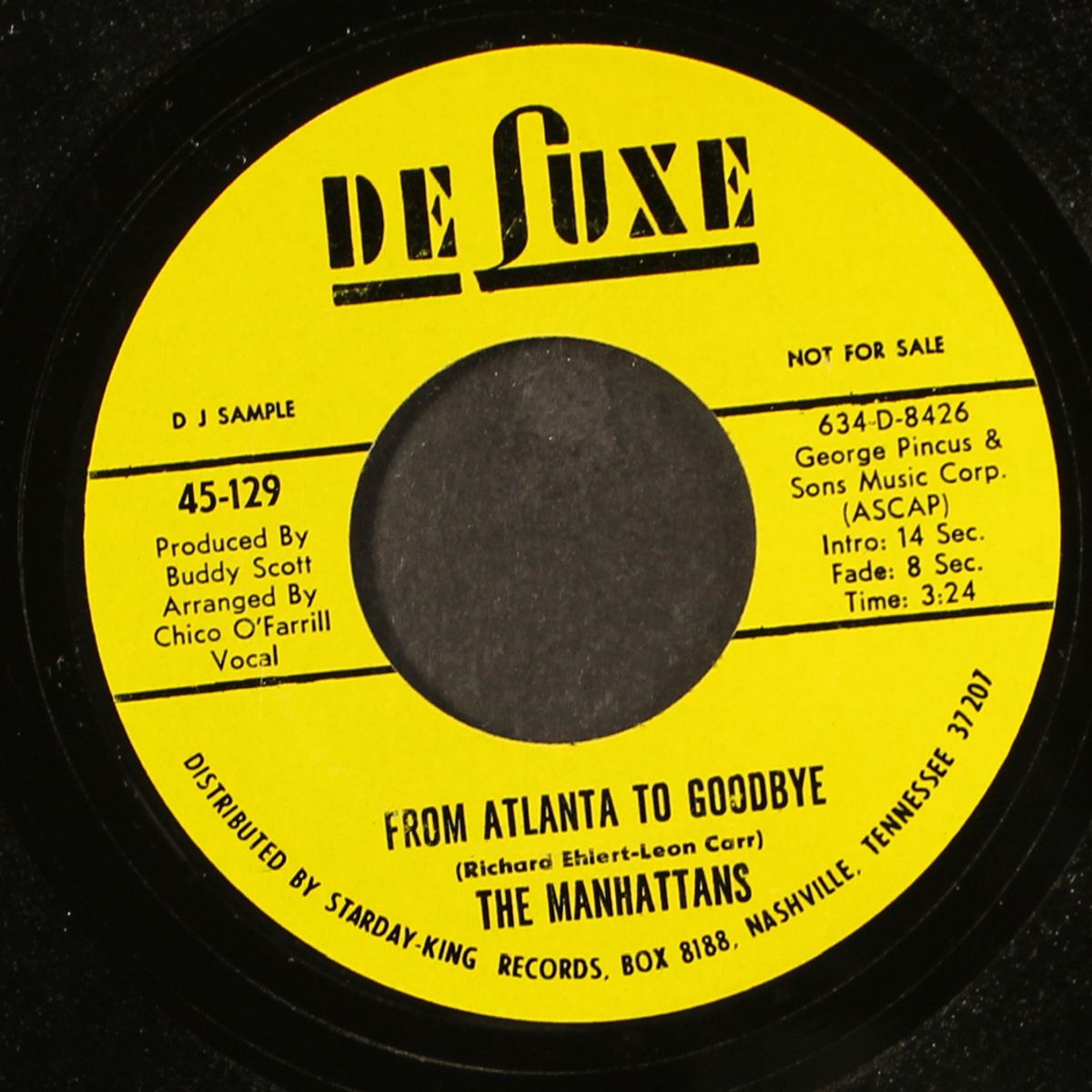 from atlanta to goodbye / same by MANHATTANS