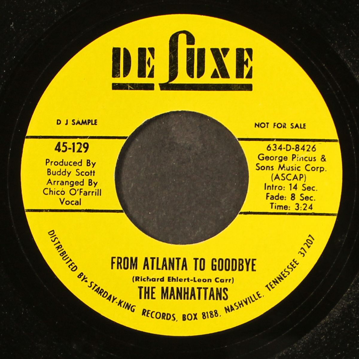 from atlanta to goodbye / same by MANHATTANS