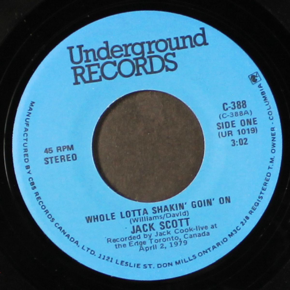 whole lotta shakin' goin' on by JACK SCOTT