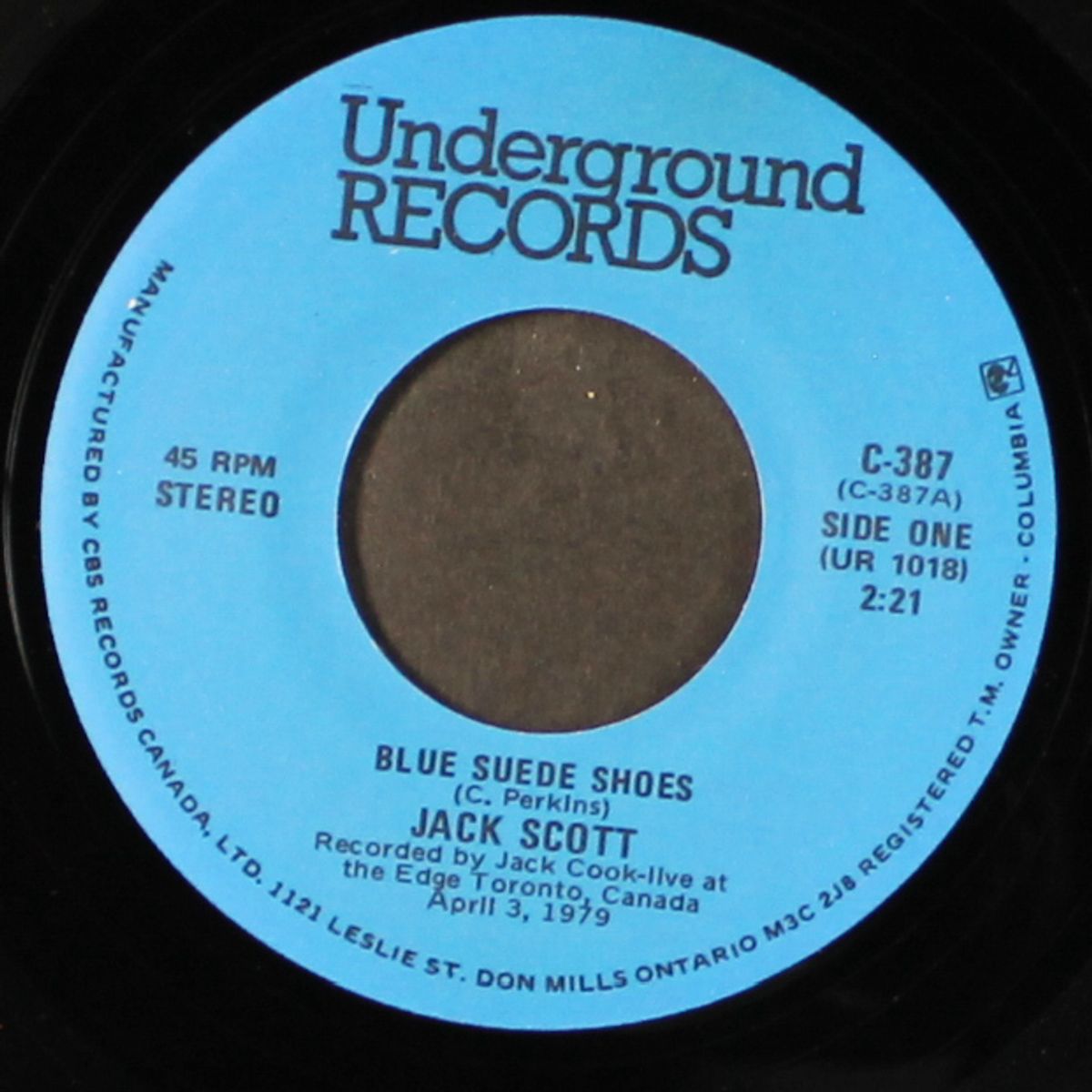 blue suede shoes / i knew you first by JACK SCOTT