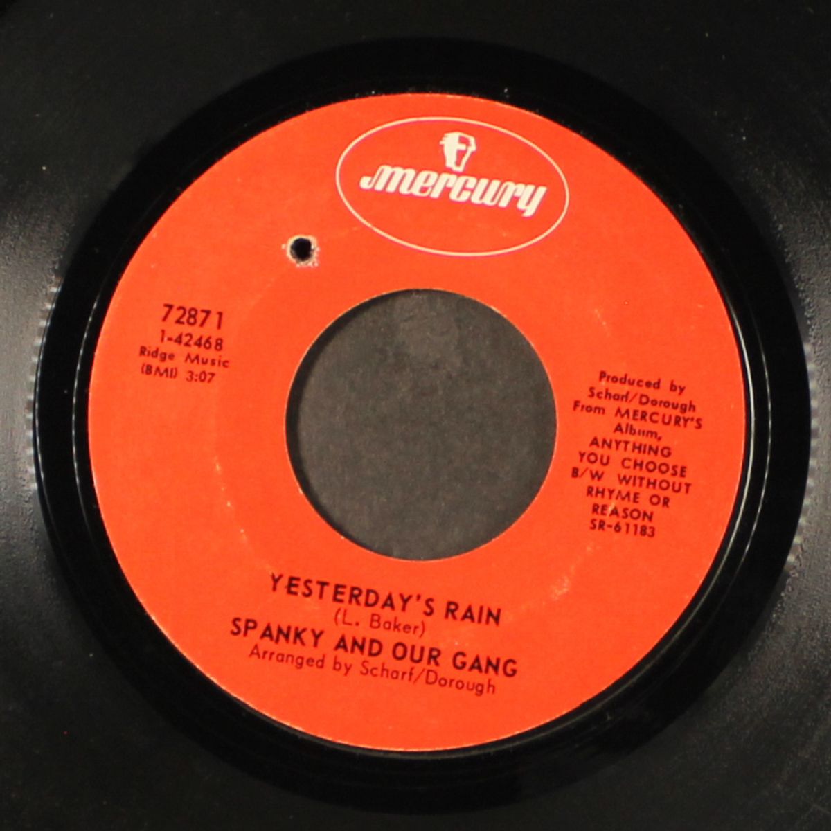 yesterday's rain by SPANKY & OUR GANG
