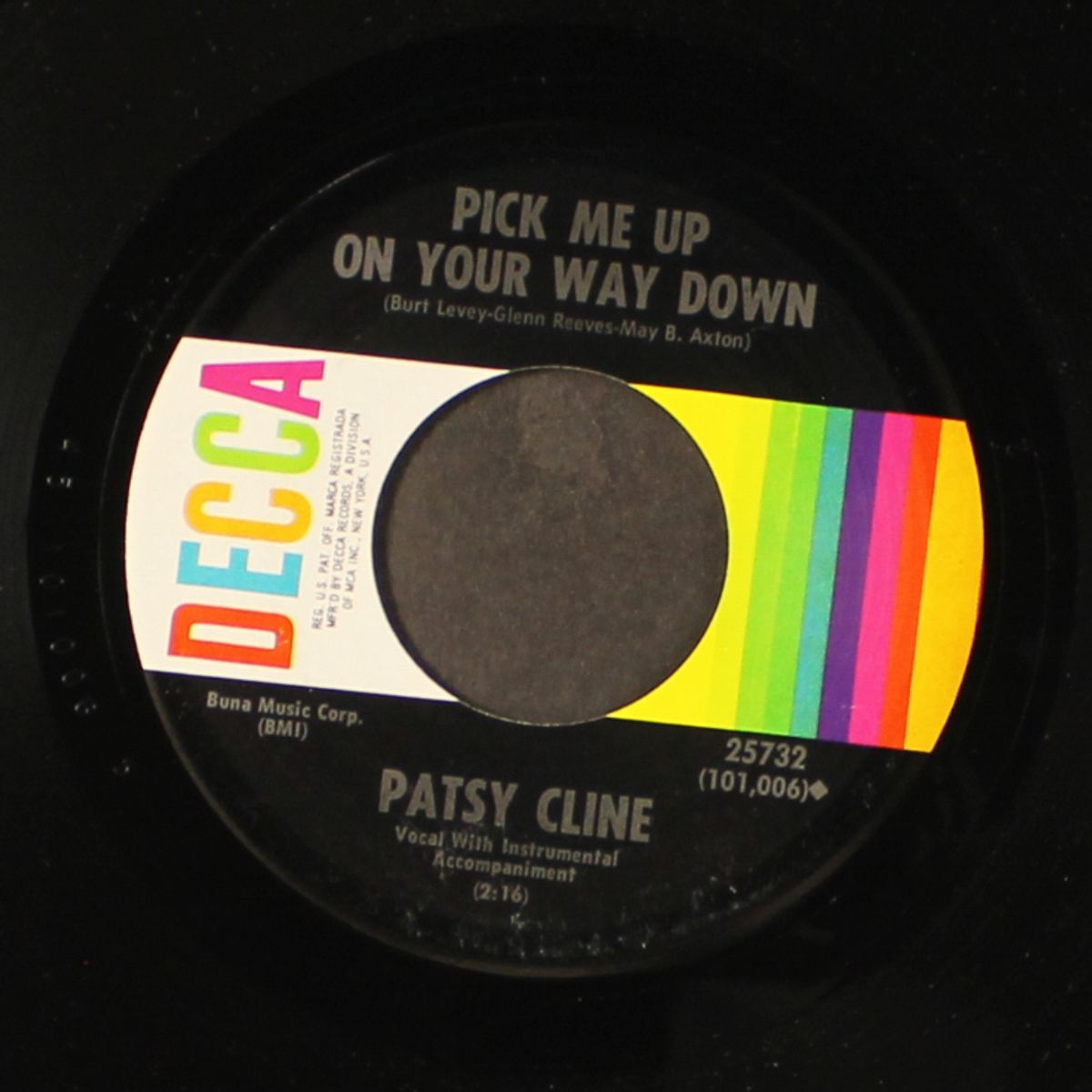 always / pick me up on your way down by PATSY CLINE