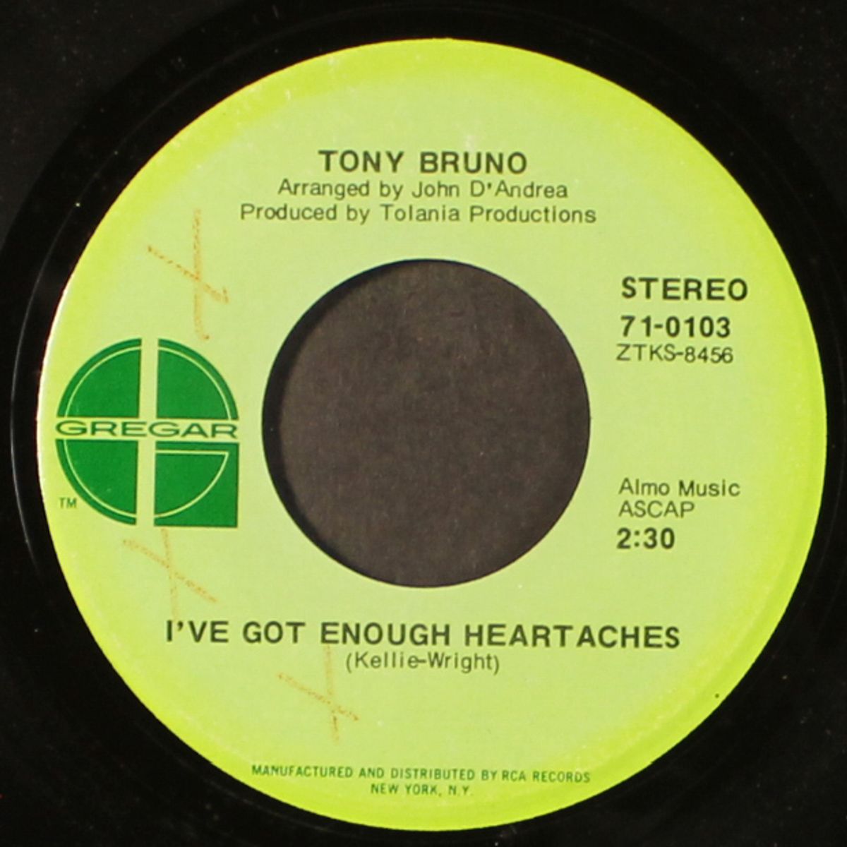 feeling bad / i've got enough heartaches by TONY BRUNO