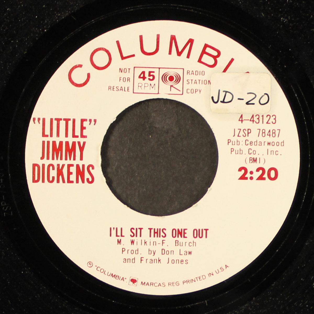 is goodbye that easy to say / i'll sit this one out by LITTLE JIMMY DICKENS