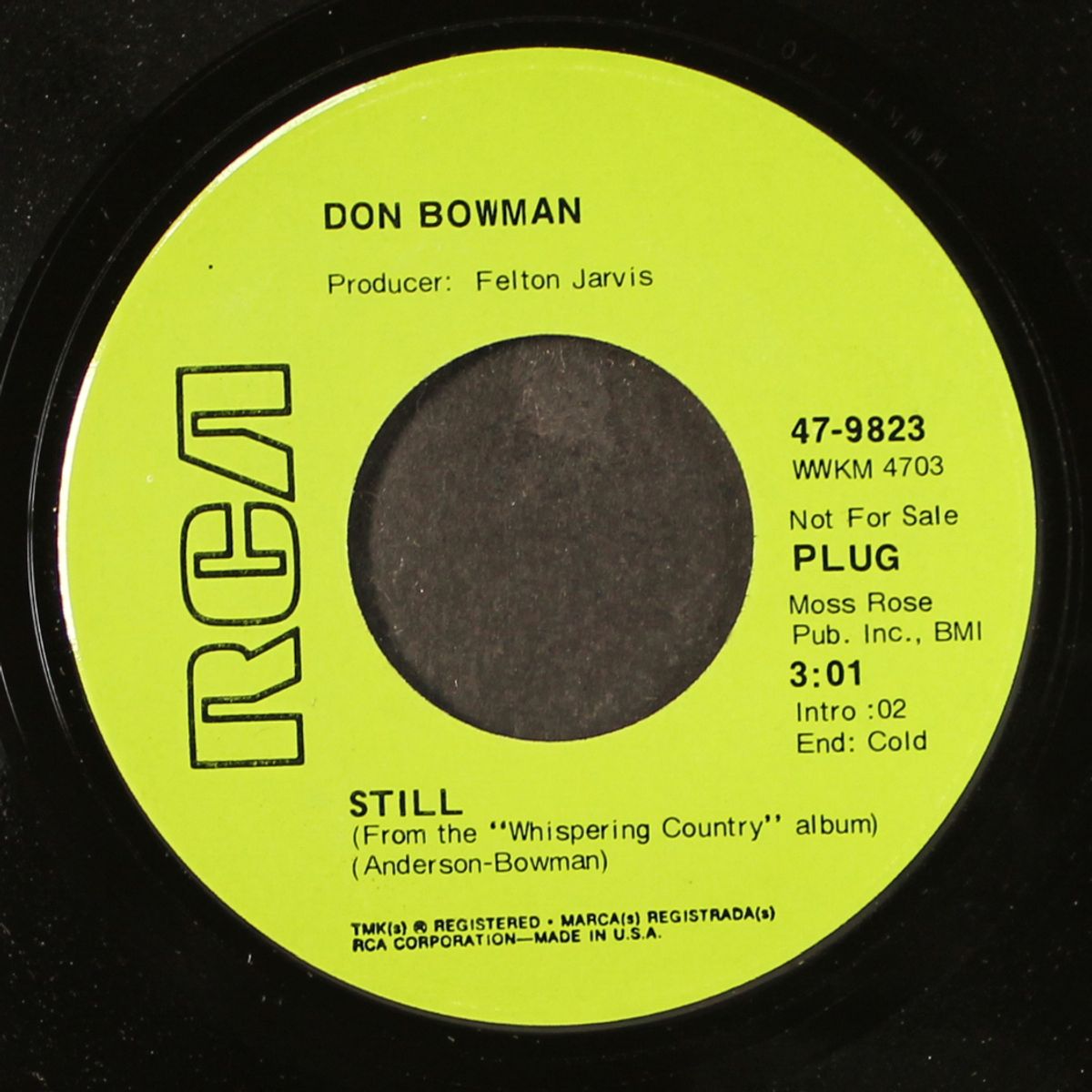still / roy raisin by DON BOWMAN