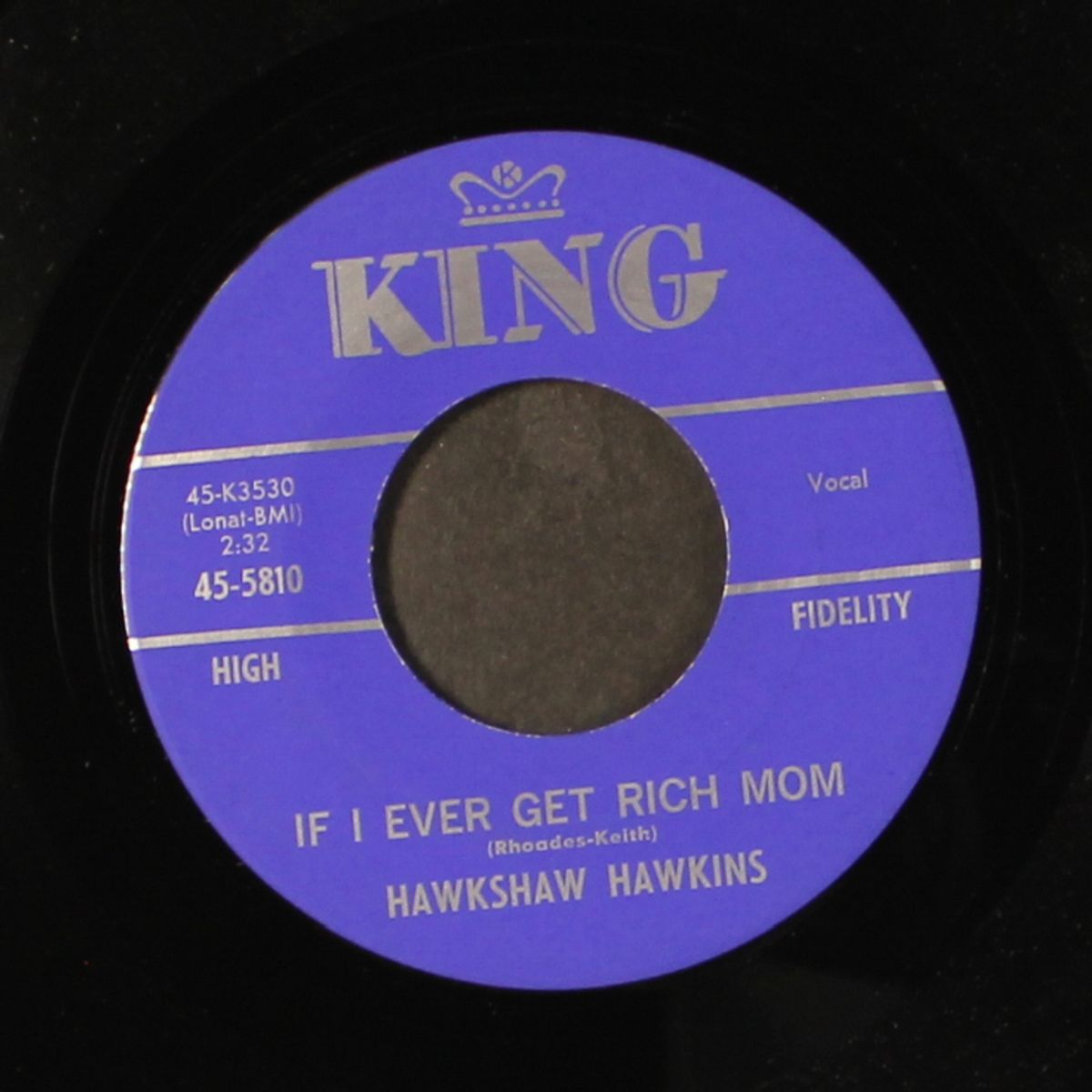 caught in the middle of two hearts / if i ever get rich mom by HAWKSHAW HAWKINS