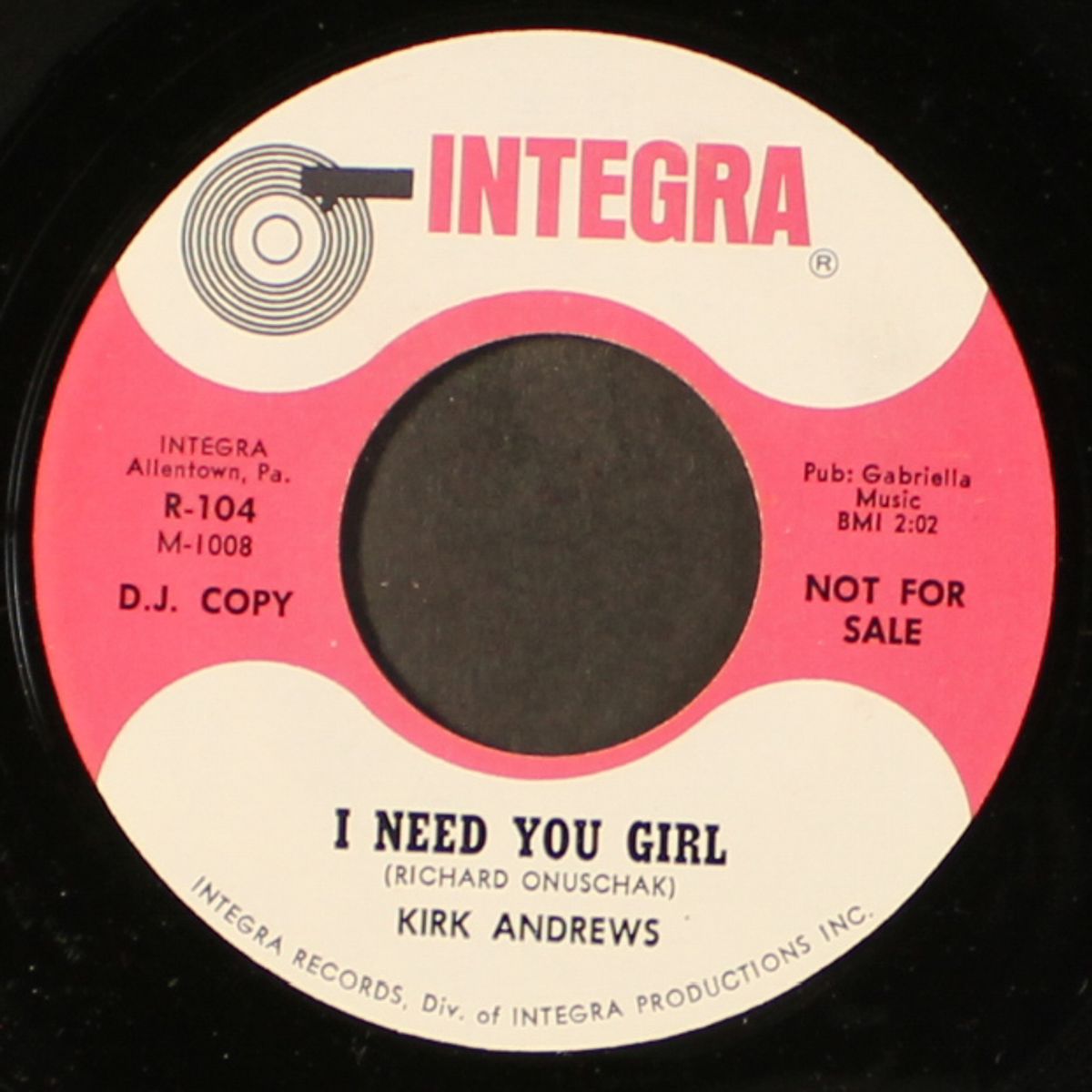 i need you girl / you're not real by KIRK ANDREWS