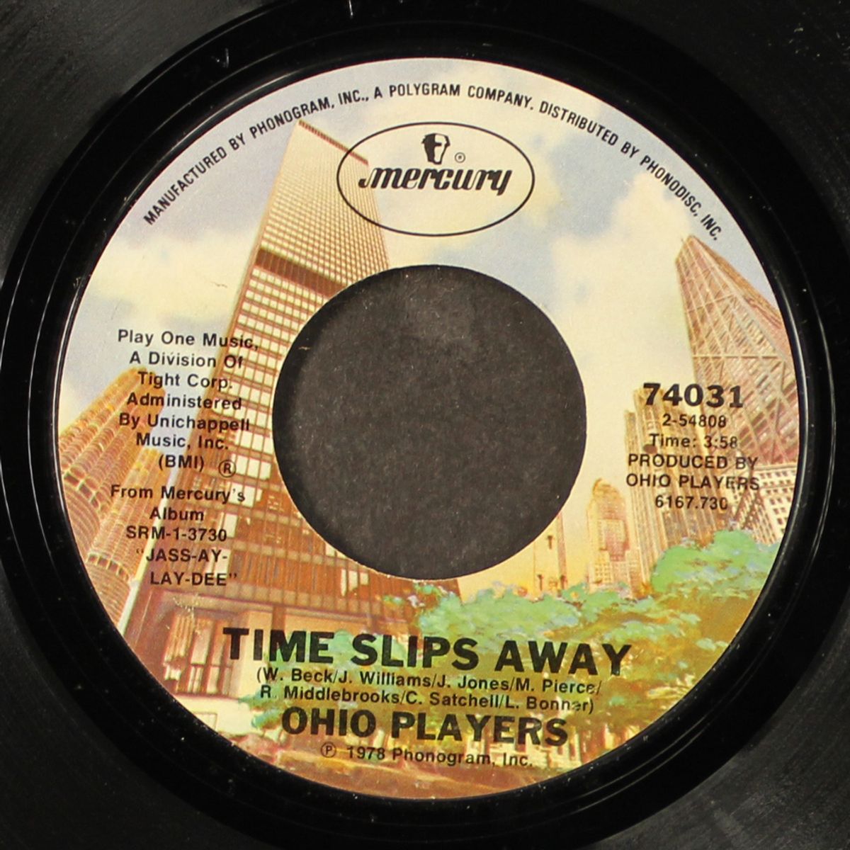 time slips away / nott enuff by OHIO PLAYERS
