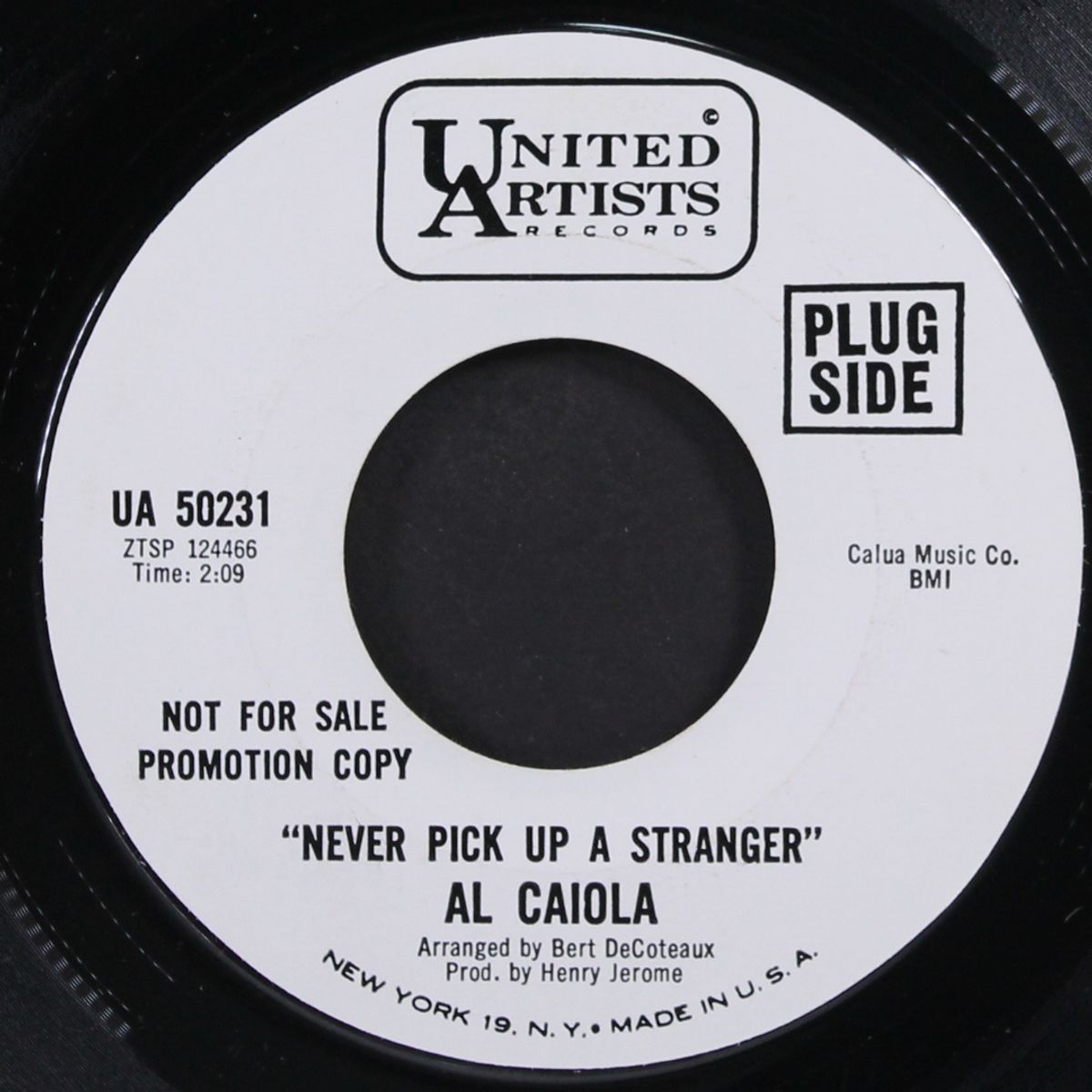 never pick up a stranger / sleep walk by AL CAIOLA