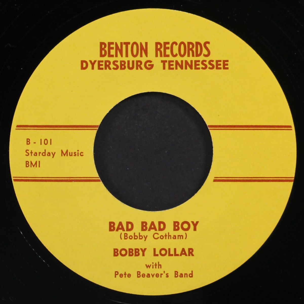 bad bad boy / if it wasn't for you by BOBBY LOLLAR