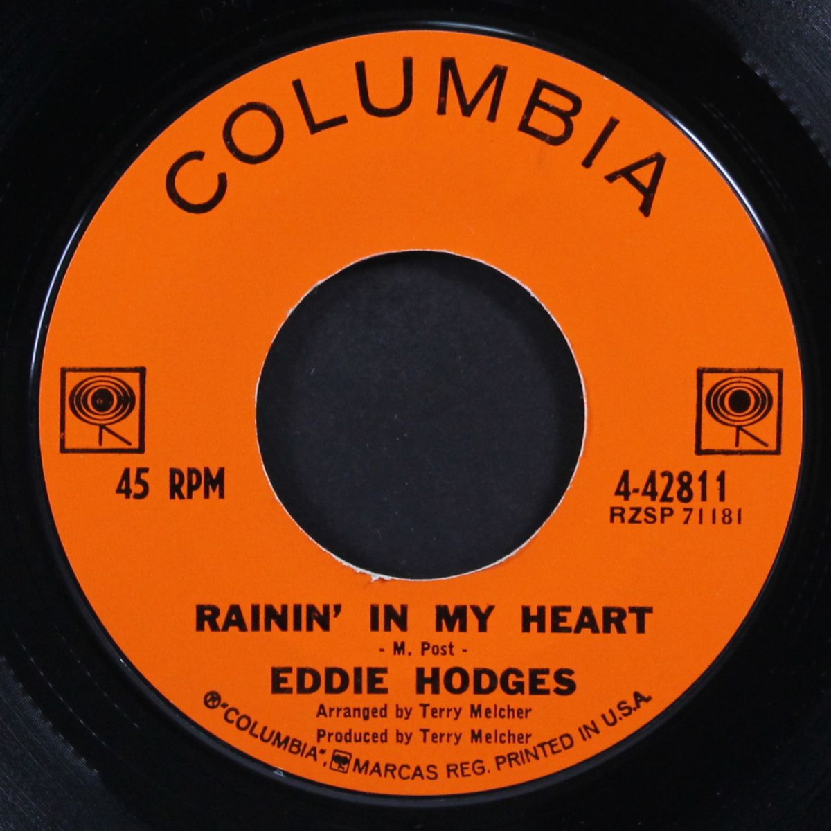 rainin' in my heart / halfway by EDDIE HODGES