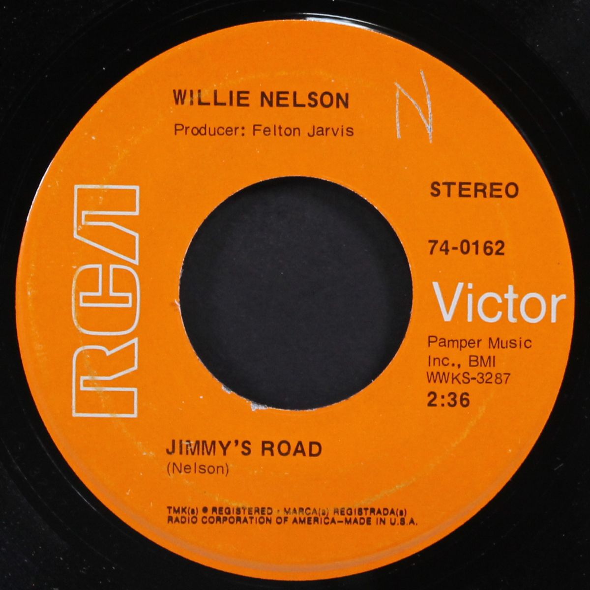 jimmy's road / natural to be gone by WILLIE NELSON
