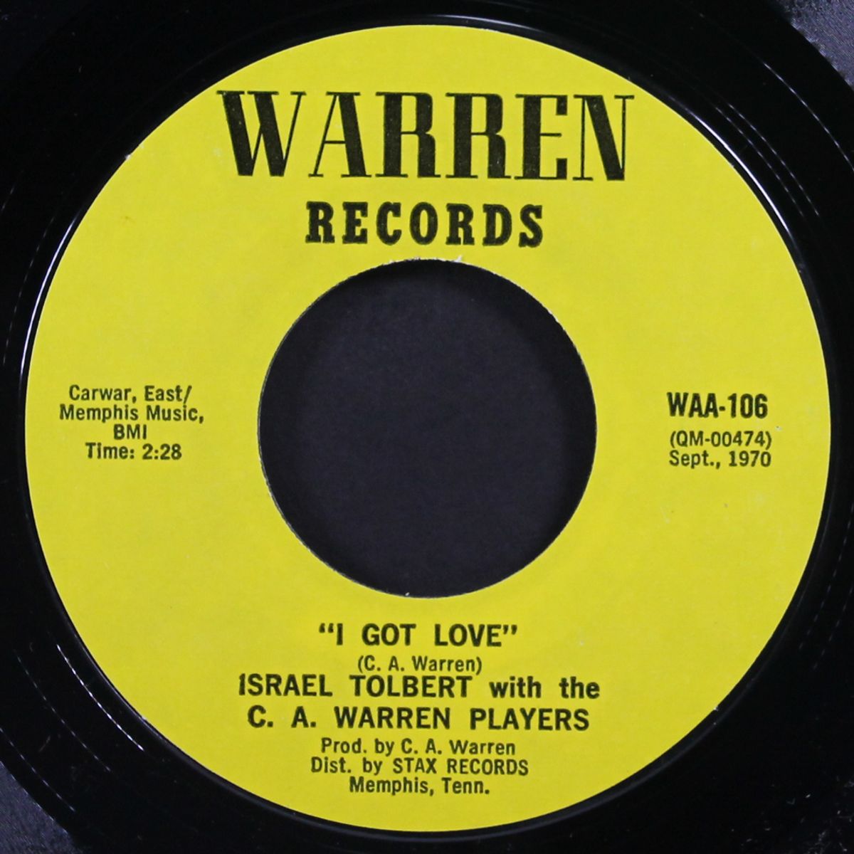 big leg woman / i got love by ISRAEL 'POPPER STOPPER' TOLBERT