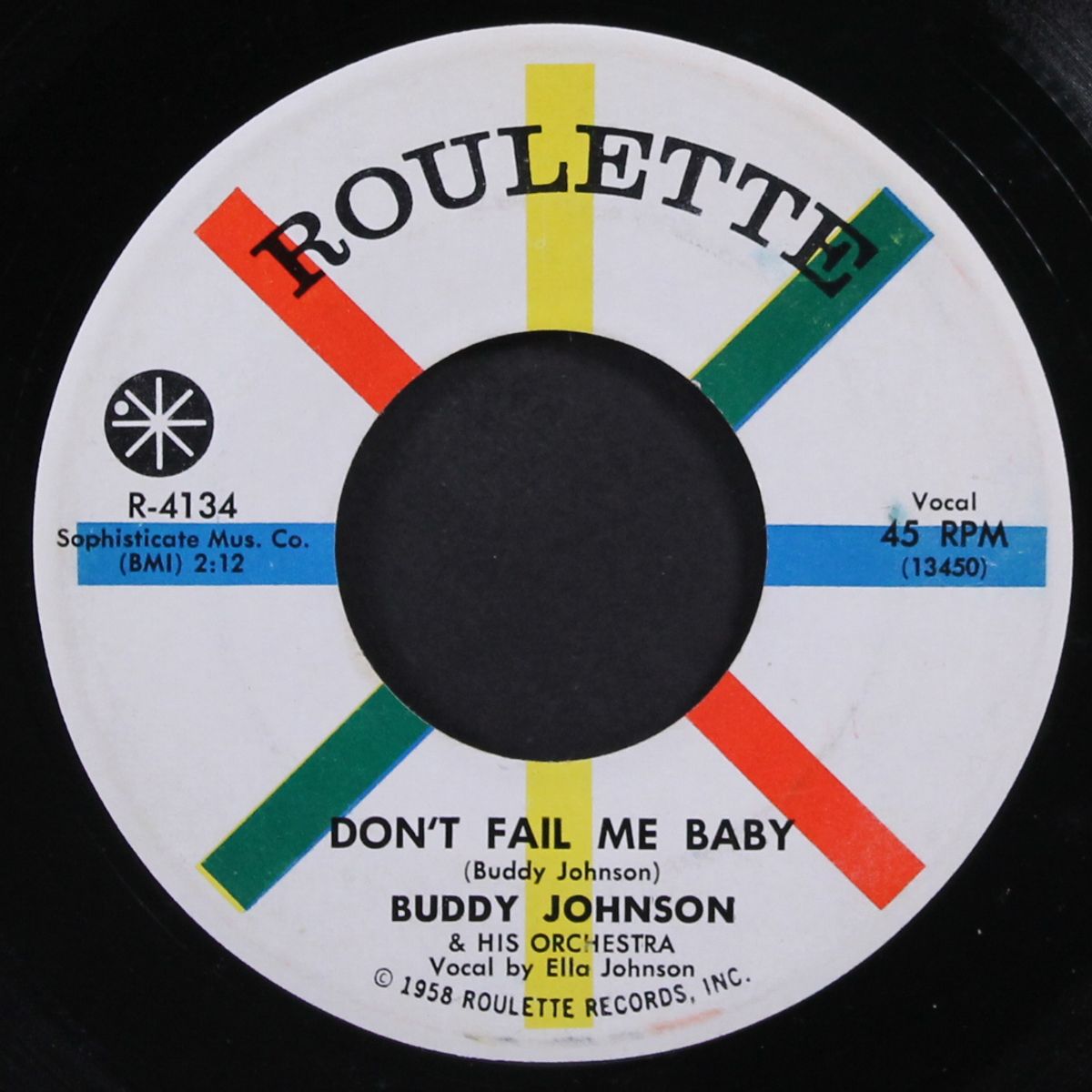 don't fail me baby / tuke no. 1 by BUDDY JOHNSON