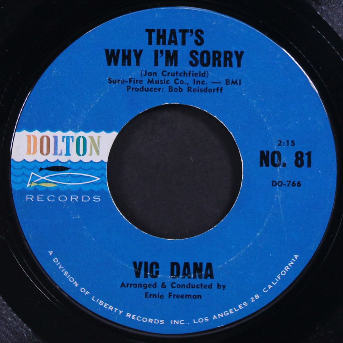 more / that's why i'm sorry by VIC DANA
