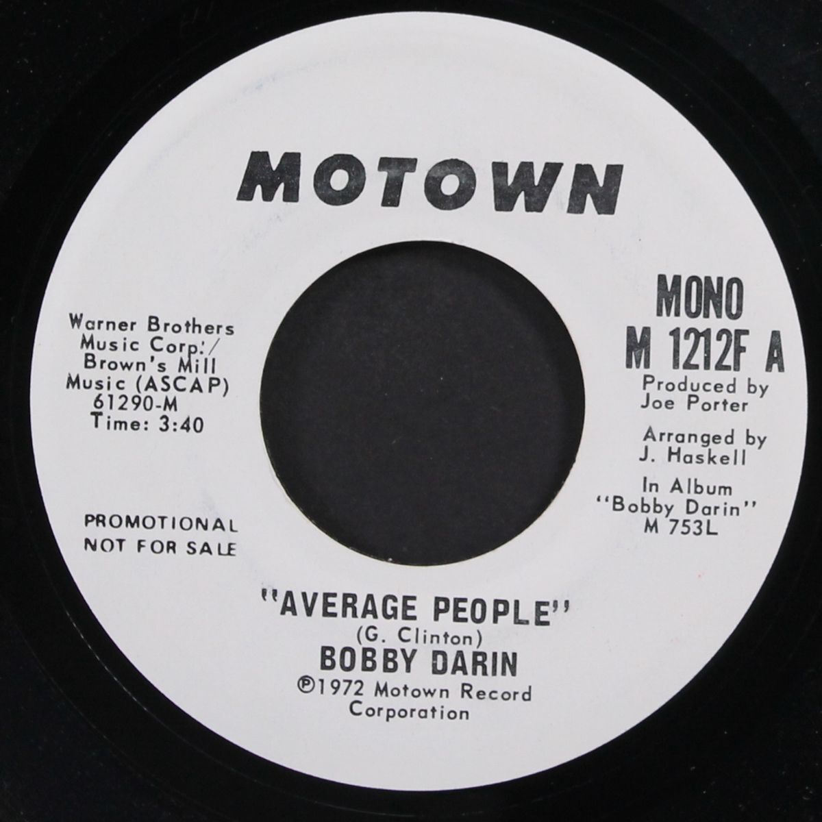 average people / mono by BOBBY DARIN