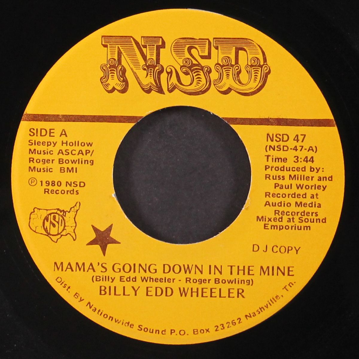 mama's going down in the mine / time to make love by BILLY EDD WHEELER