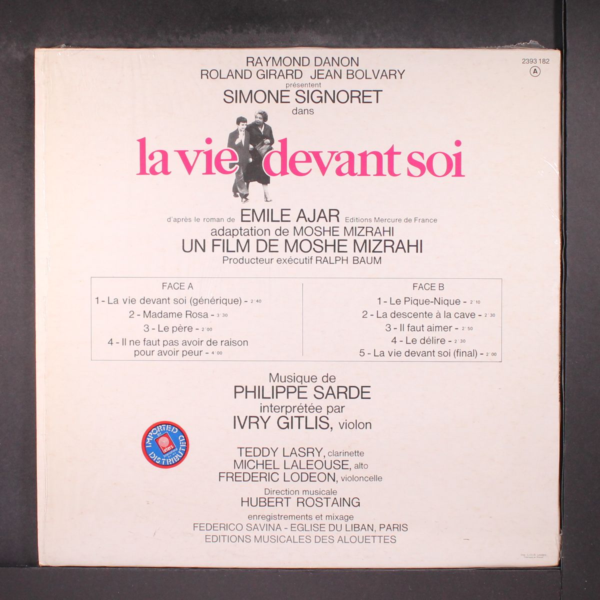 la vie devant soi by SOUNDTRACK