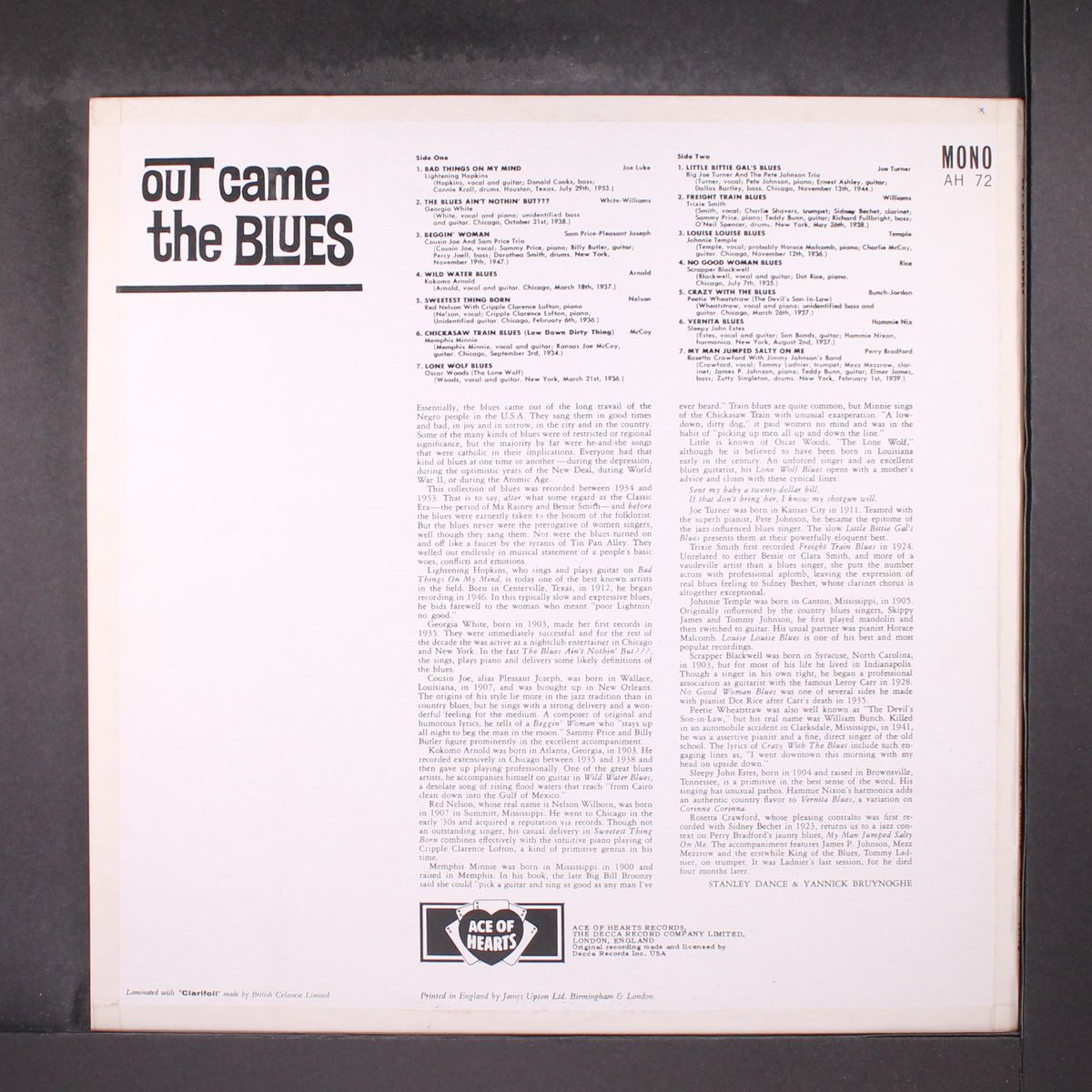 out came the blues by VARIOUS
