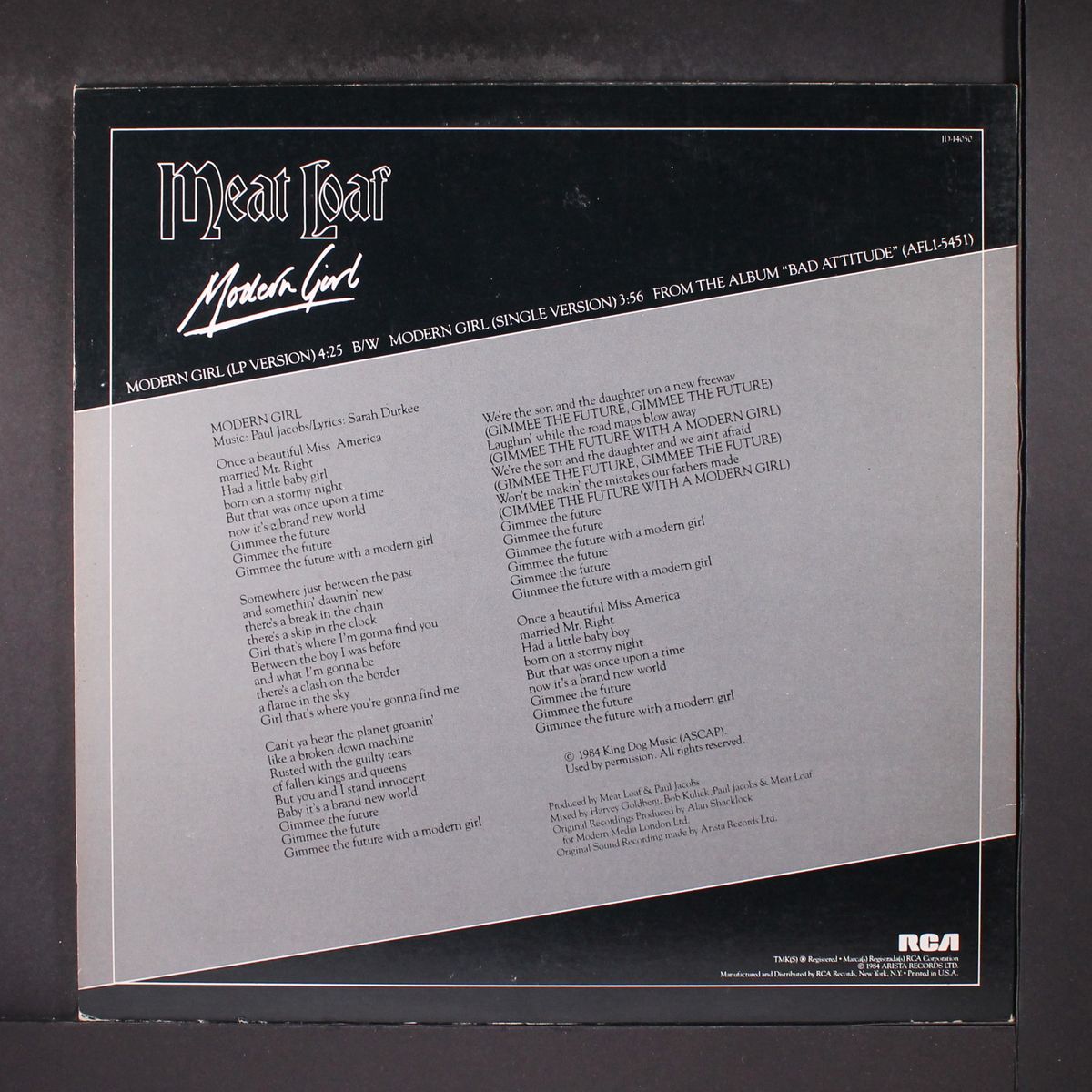 modern girl - lp/single version by MEAT LOAF