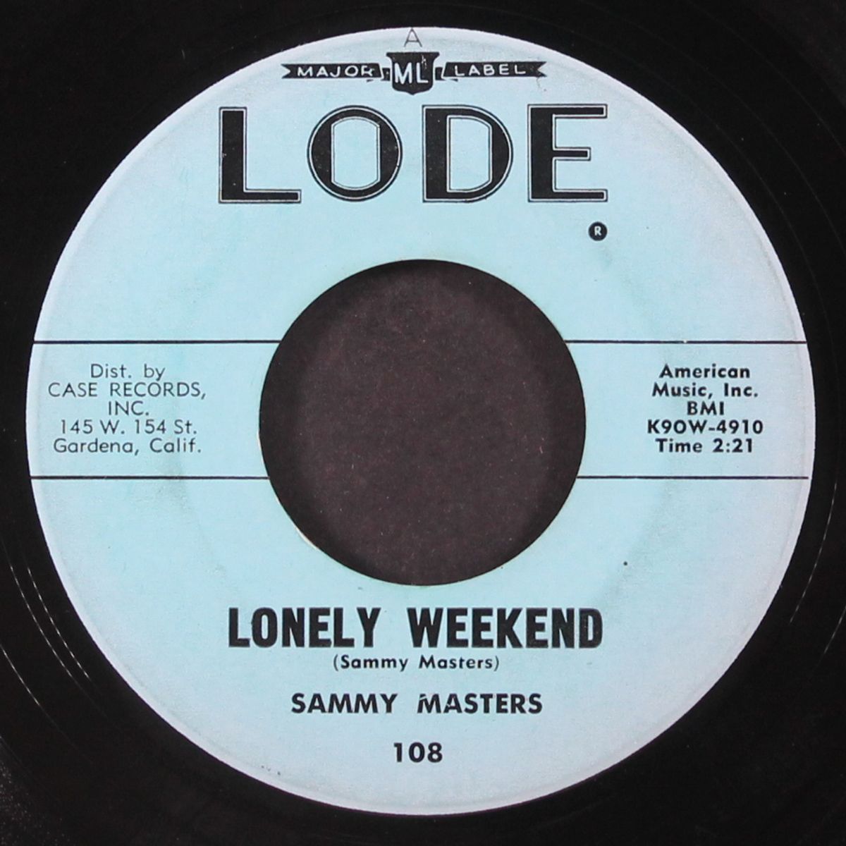 rockin' red wing / lonely weekend by SAMMY MASTERS