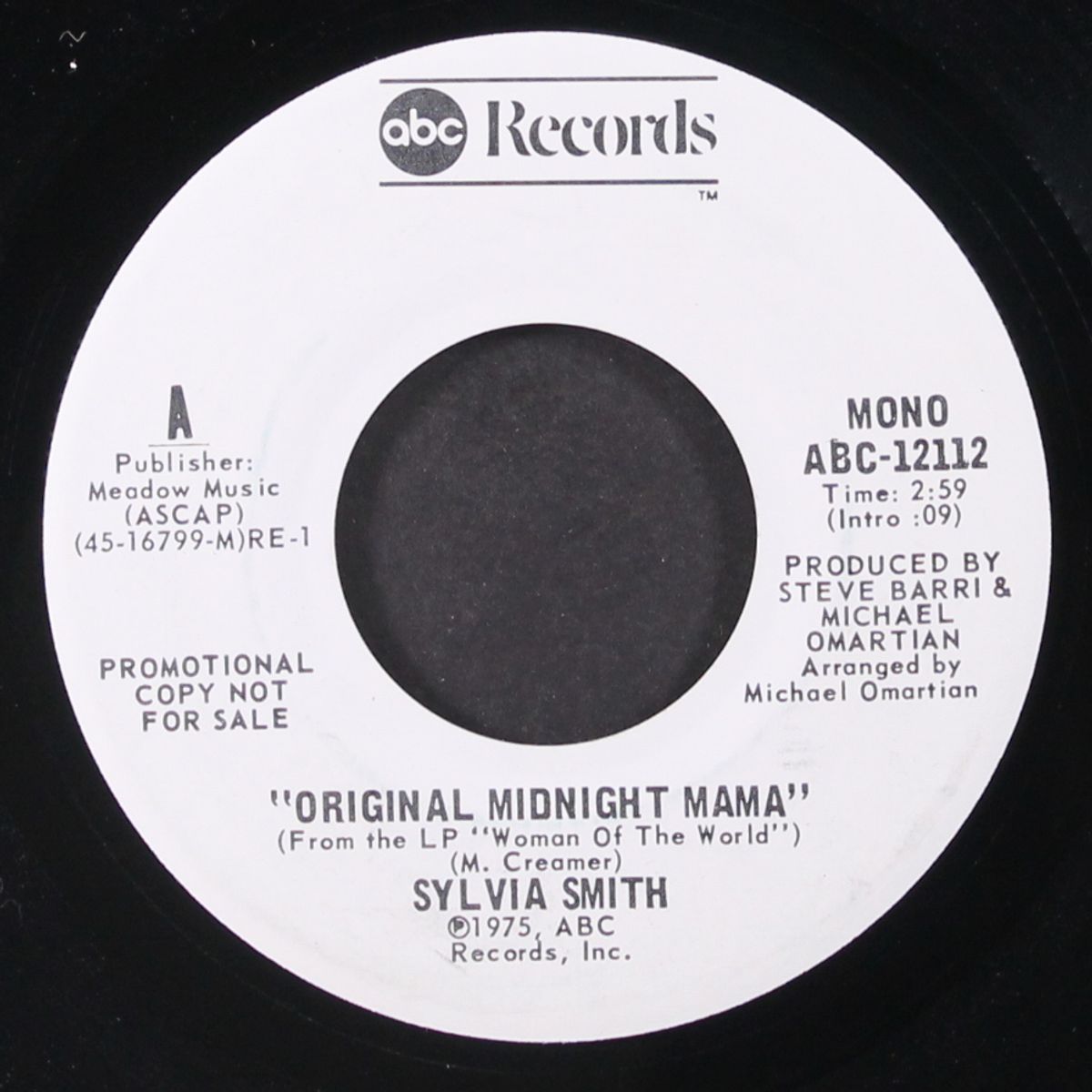 original midnight mama / mono by SYLVIA SMITH