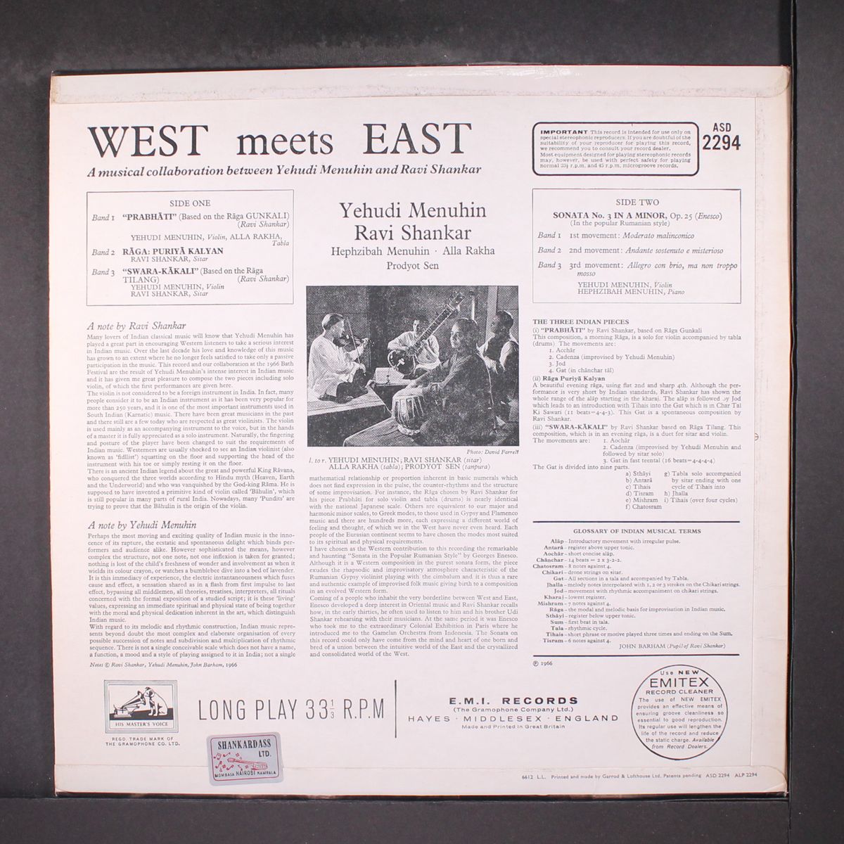west meets east by YEHUDI MENUHIN & RAVI SHANKAR