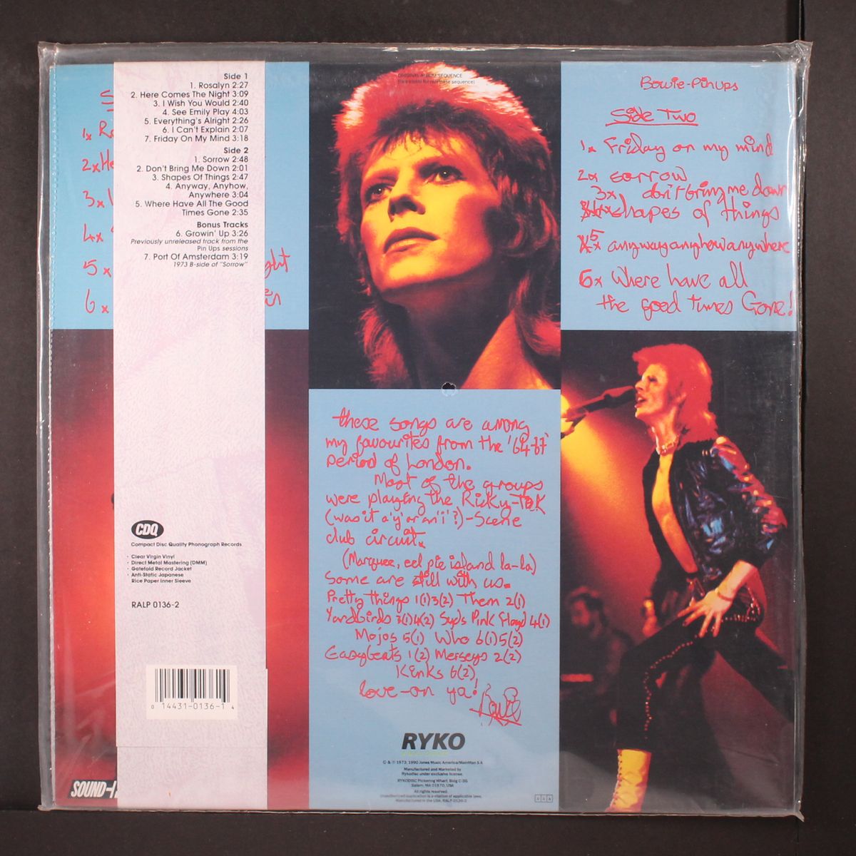 pinups by DAVID BOWIE