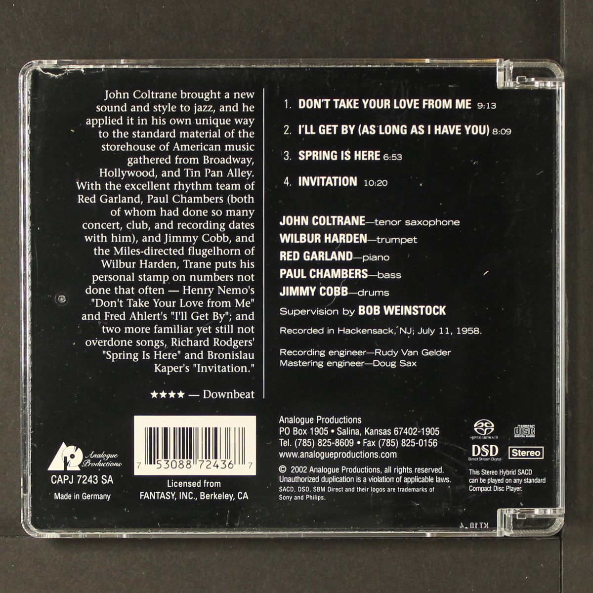 standard coltrane by JOHN COLTRANE