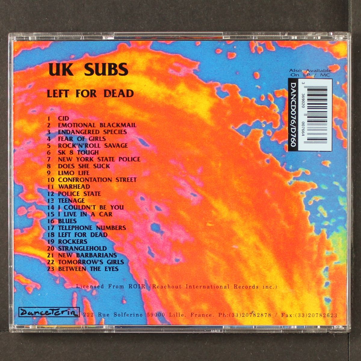left for dead: alive in holland '86 by UK SUBS
