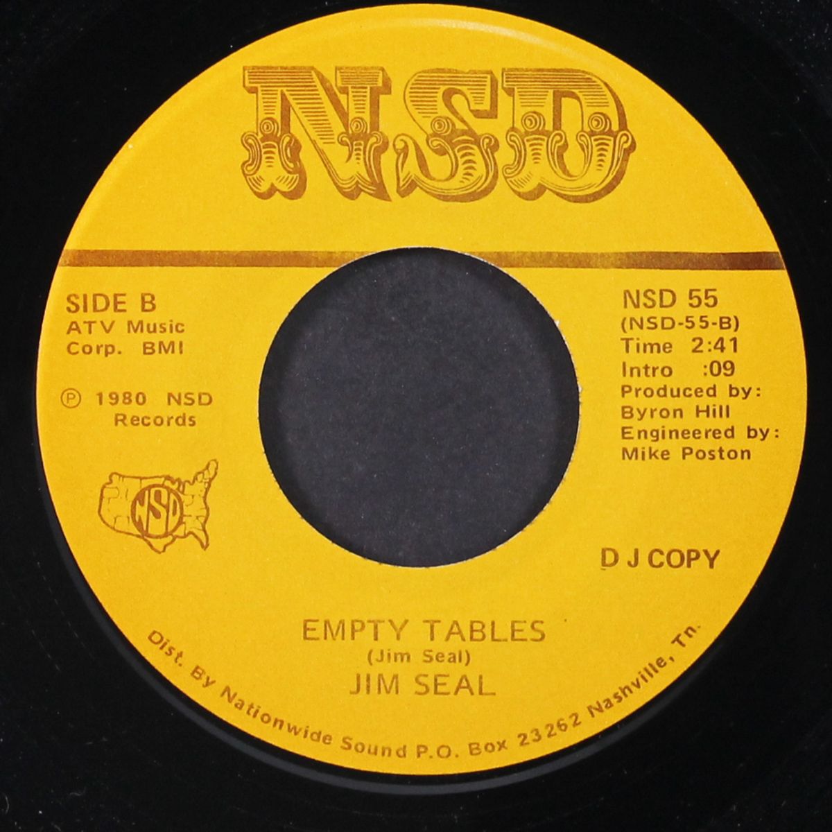she loves my troubles away / empty tables by JIM SEAL