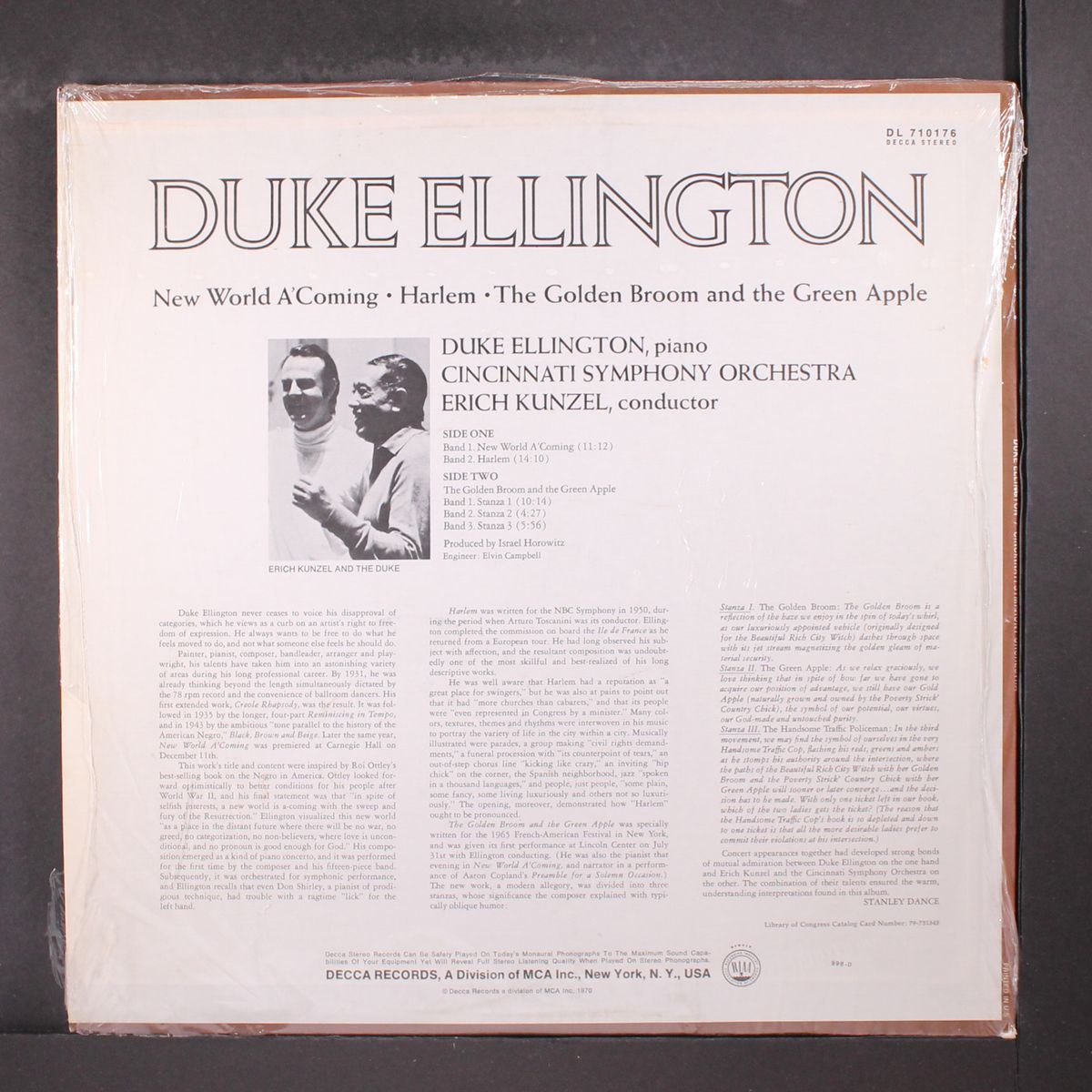 cincinnati symphony orchestra by DUKE ELLINGTON