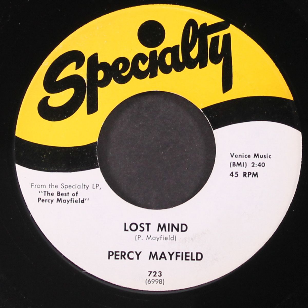 lost mind / the river's invitation by PERCY MAYFIELD