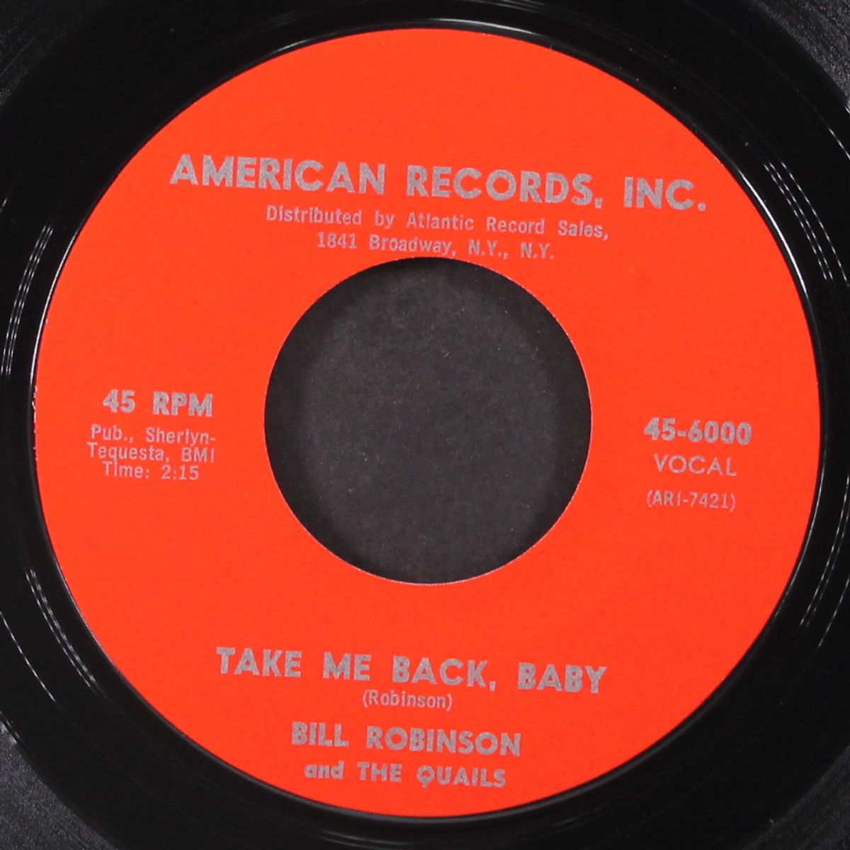 the cow / take me back, baby by BILL ROBINSON & QUAILS