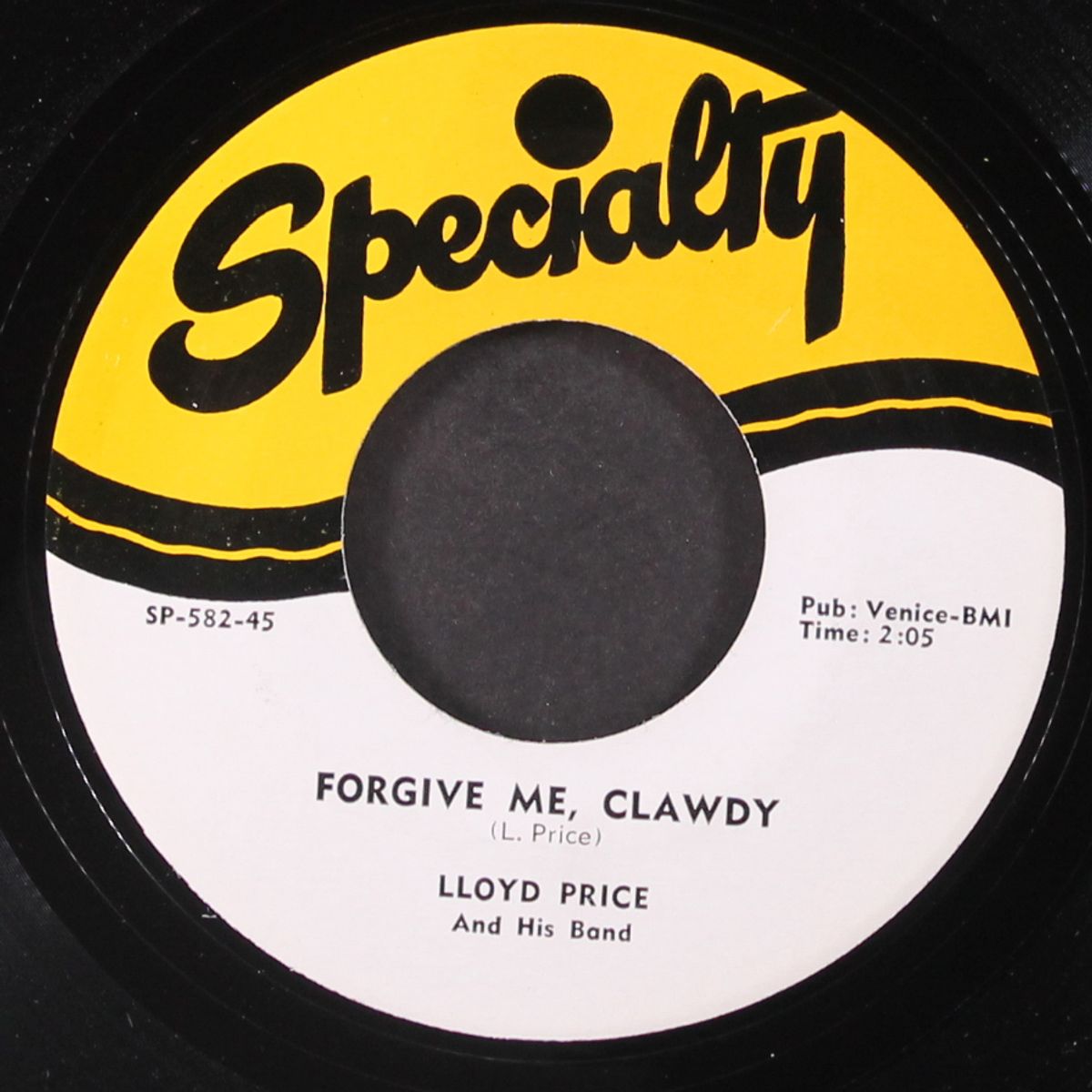 forgive me, clawdy / i'm glad, glad by LLOYD PRICE